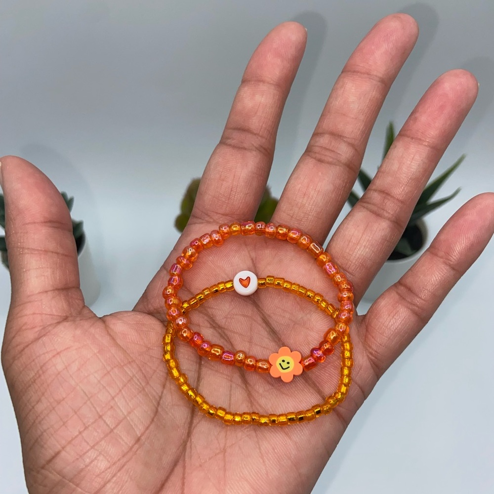 Handmade Trendy Y2K Inspired Glass Seed Bead Bracelet Set